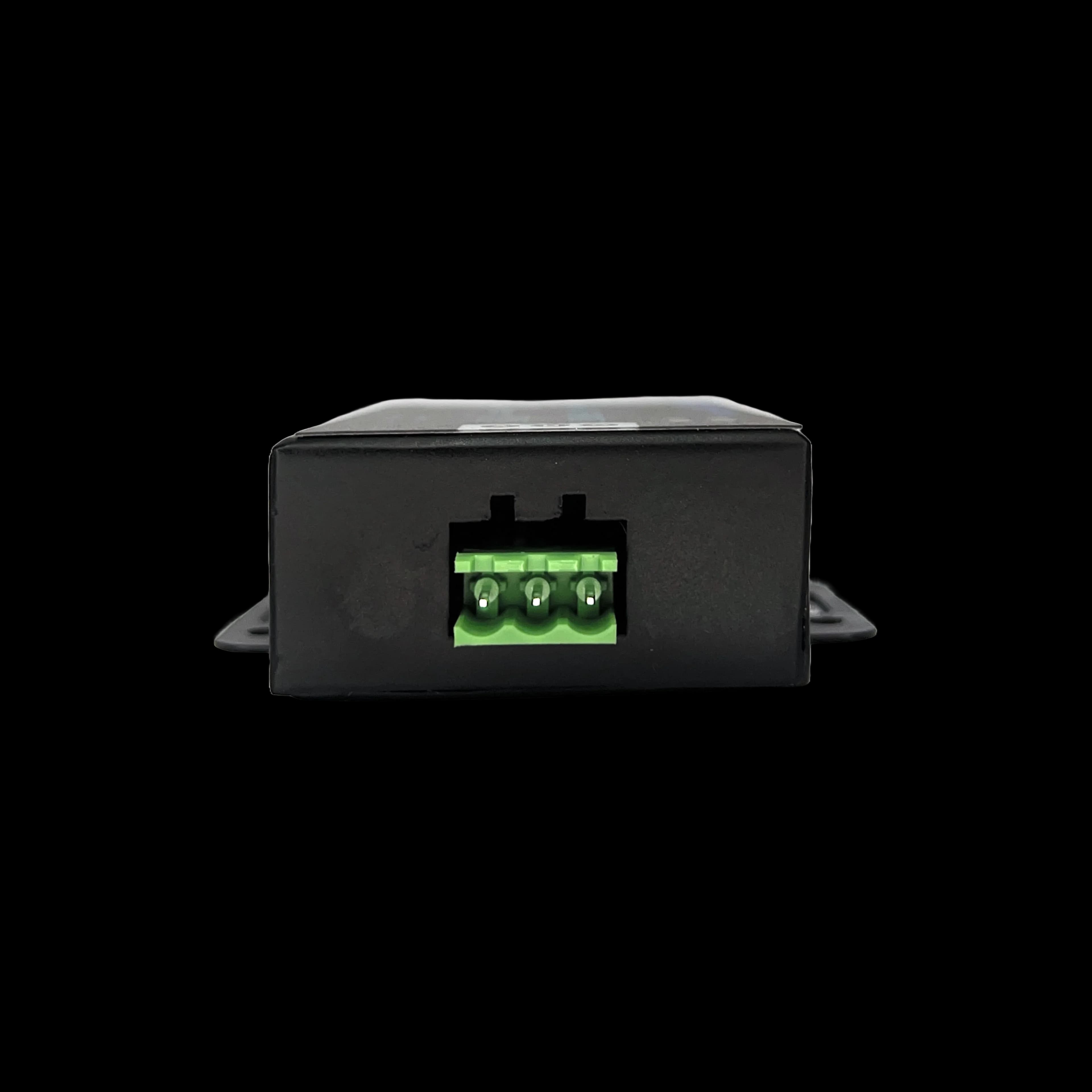 MDIM-485 mounted on DIN rail inside an industrial control panel
